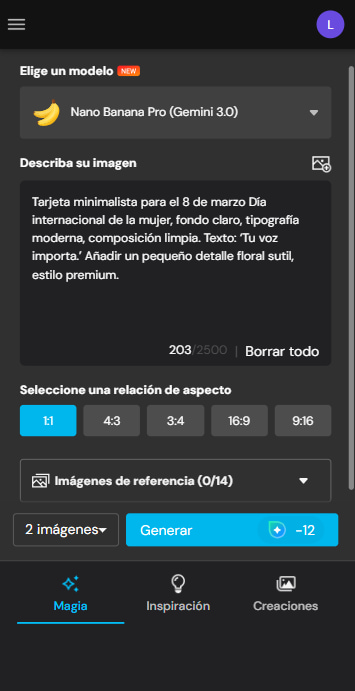 Prompt para generar imágenes con MyEdit