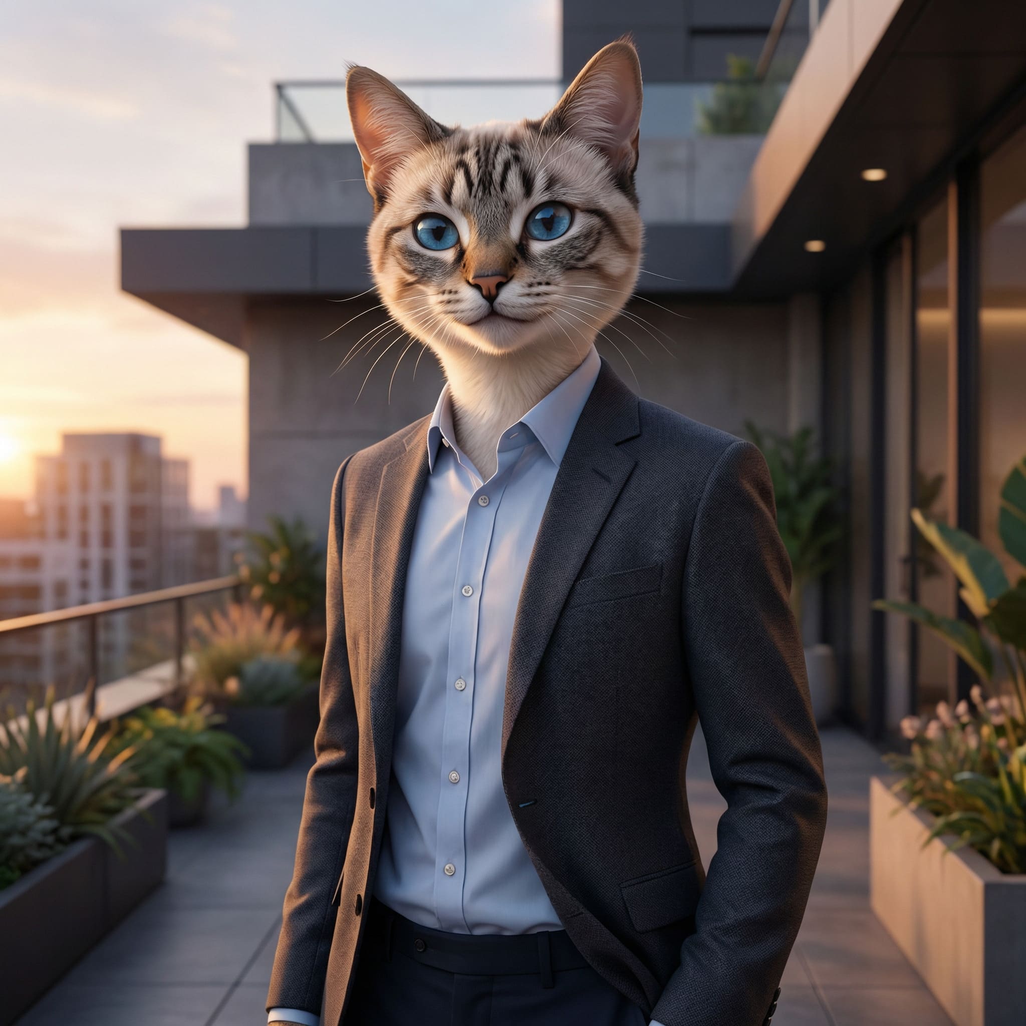 Portrait transformé en animal humanisé avec ChatGPT