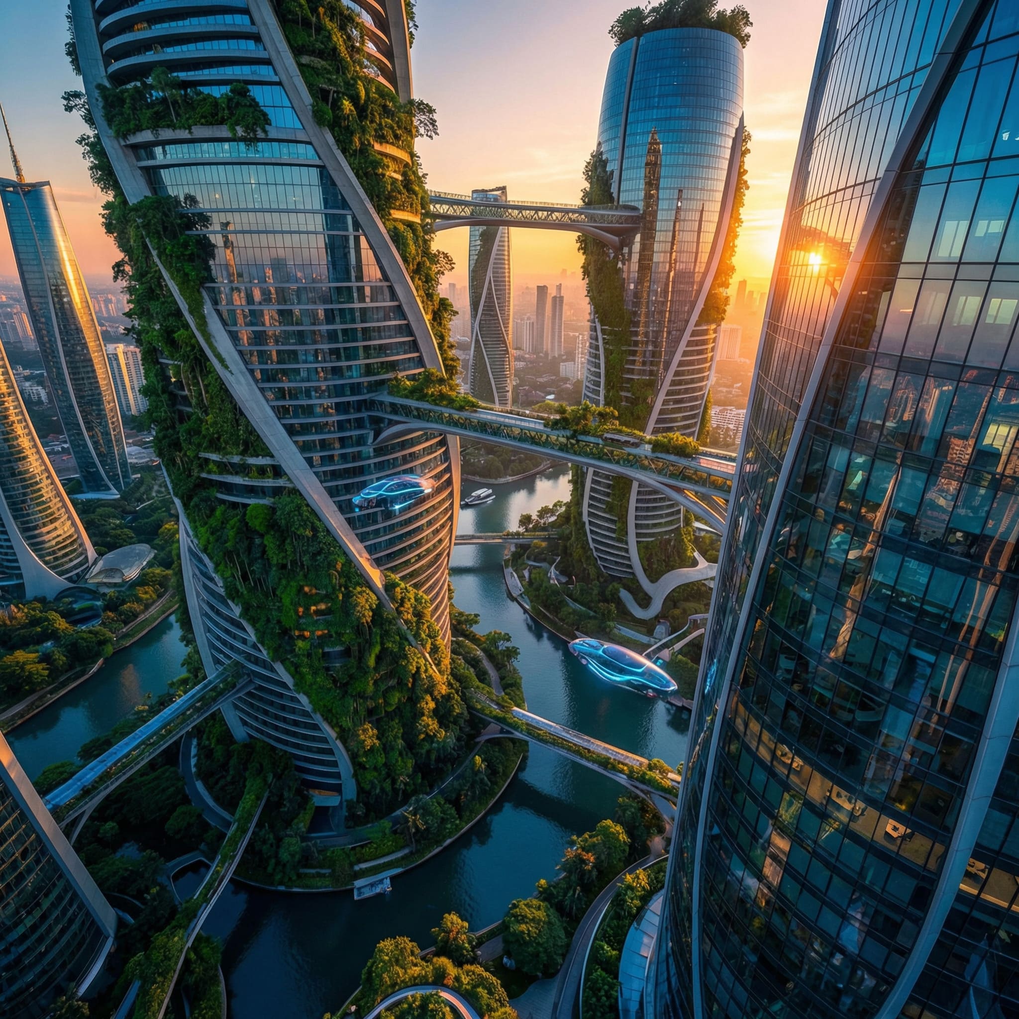 architecture futuriste générée avec prompt ChatGPT