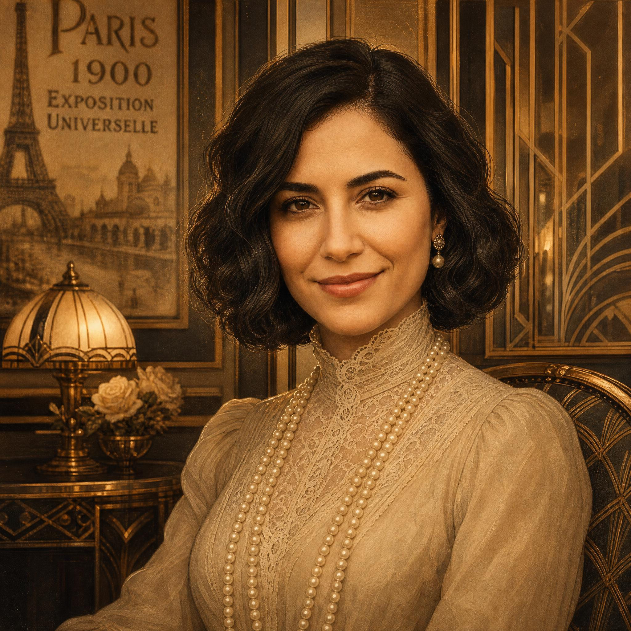 Portrait transformé en style Belle Époque parisien avec ChatGPT