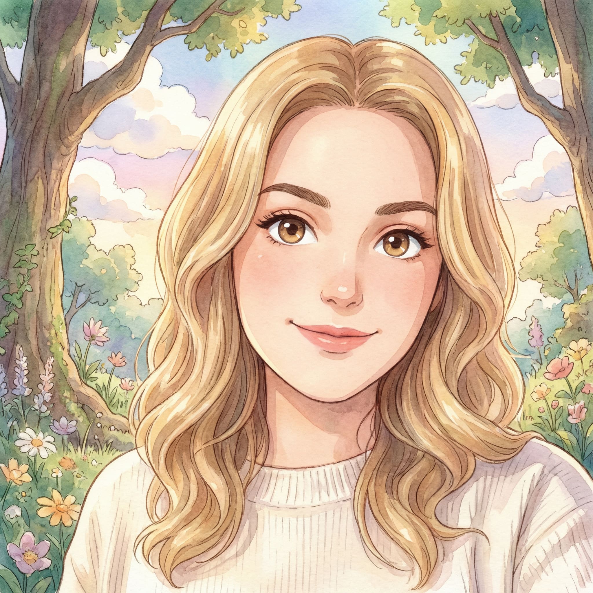 Portrait transformé en style Studio Ghibli avec ChatGPT