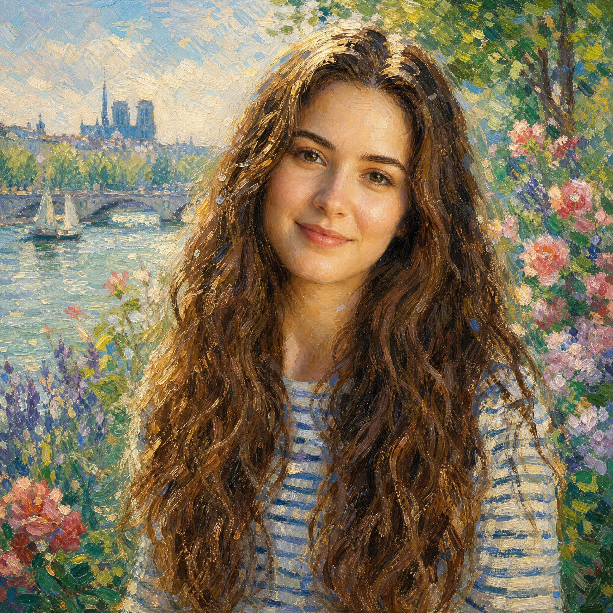 Portrait transformé en style impressionniste avec ChatGPT