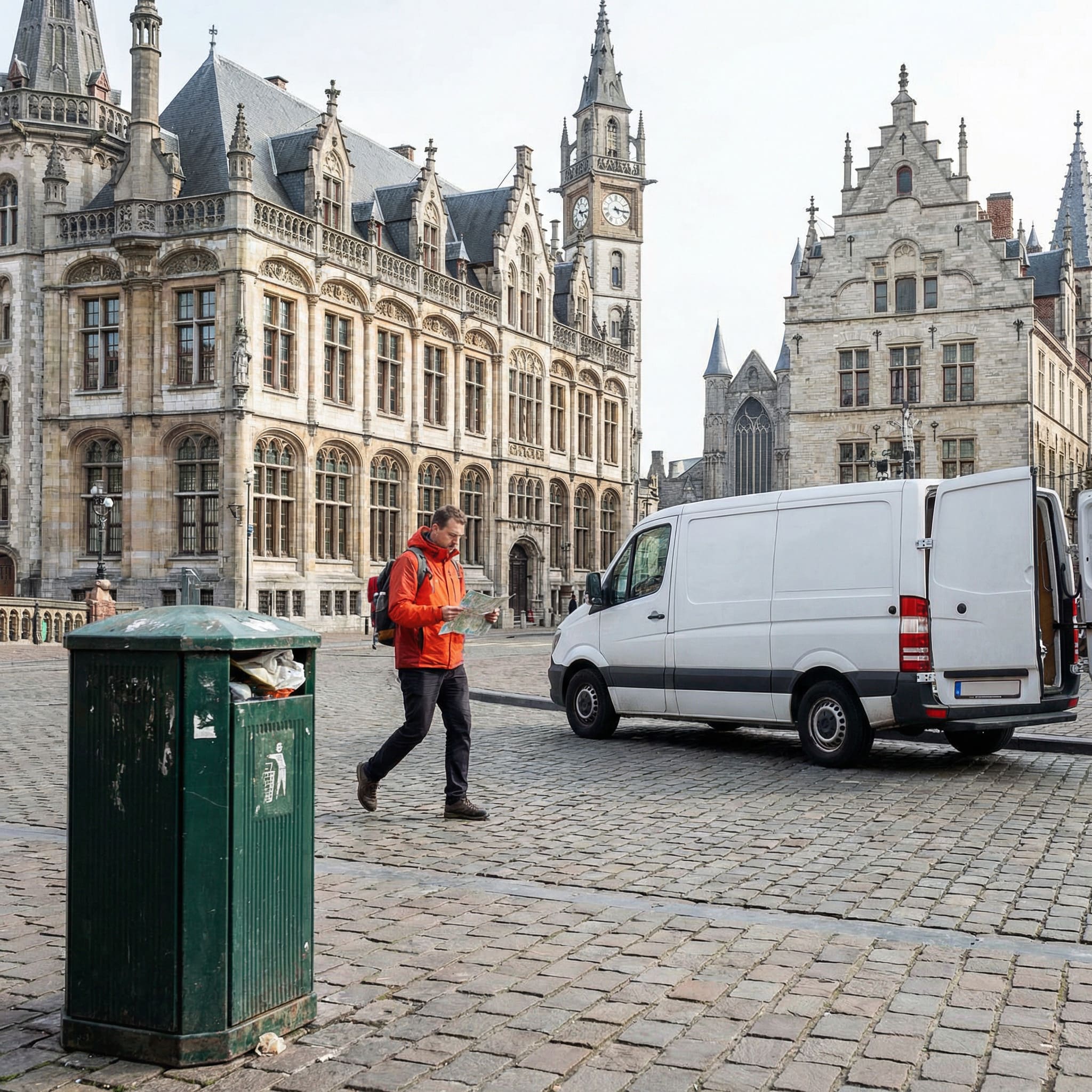 Photo originale avec éléments indésirables