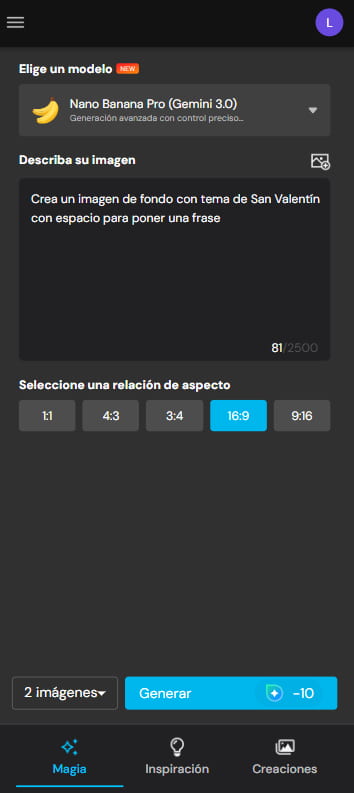 Prompt para generar imágenes con MyEdit