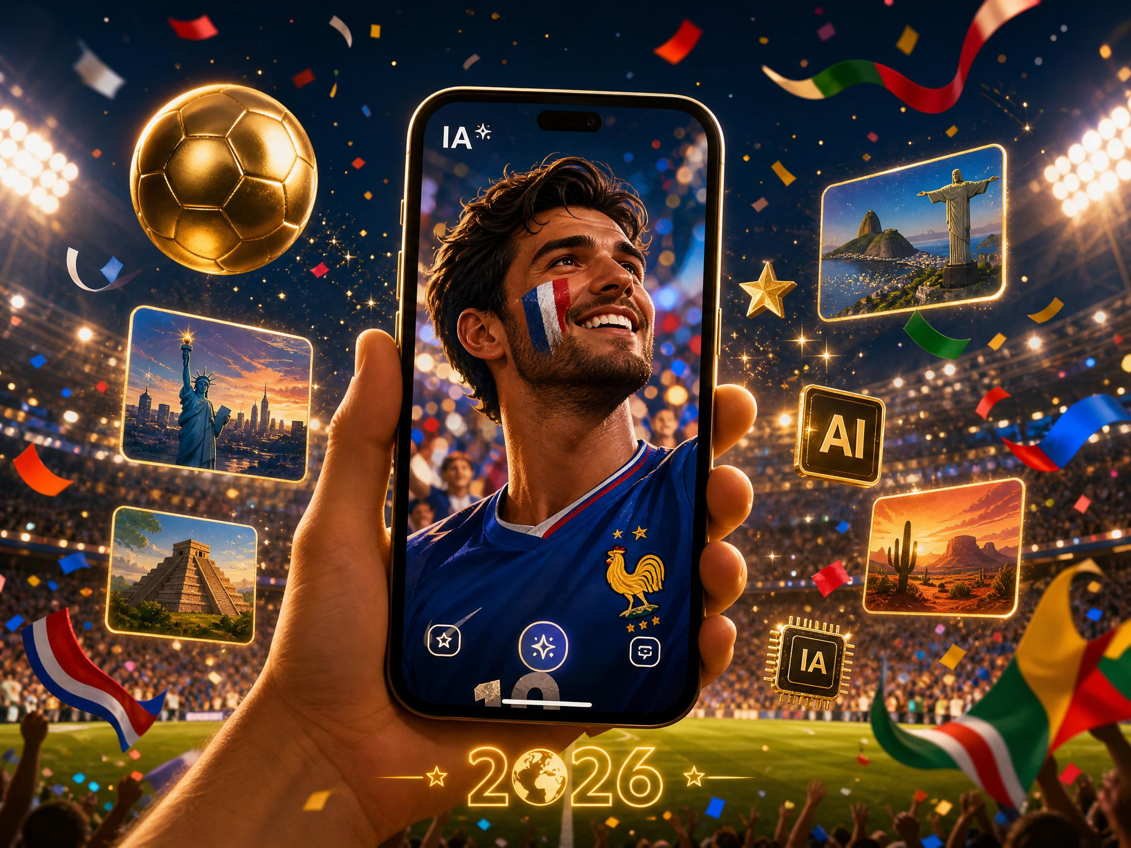 Créer des images supporter et fan art Coupe du Monde 2026 avec l'IA