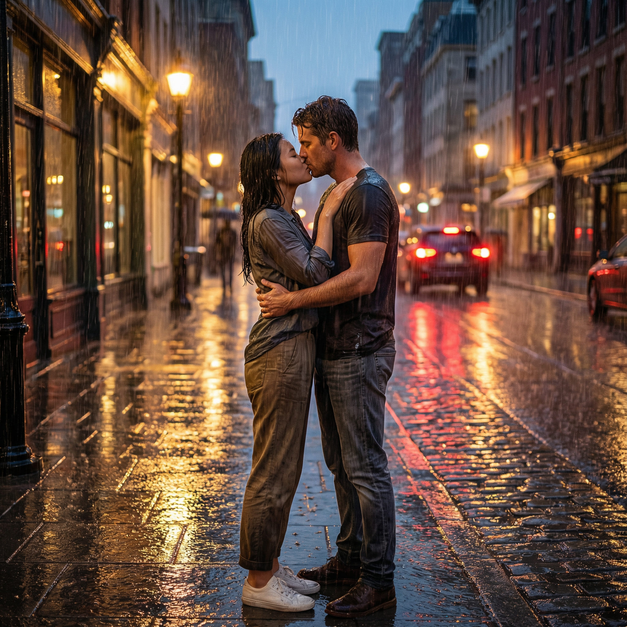 Generated AI Couple Portrait After