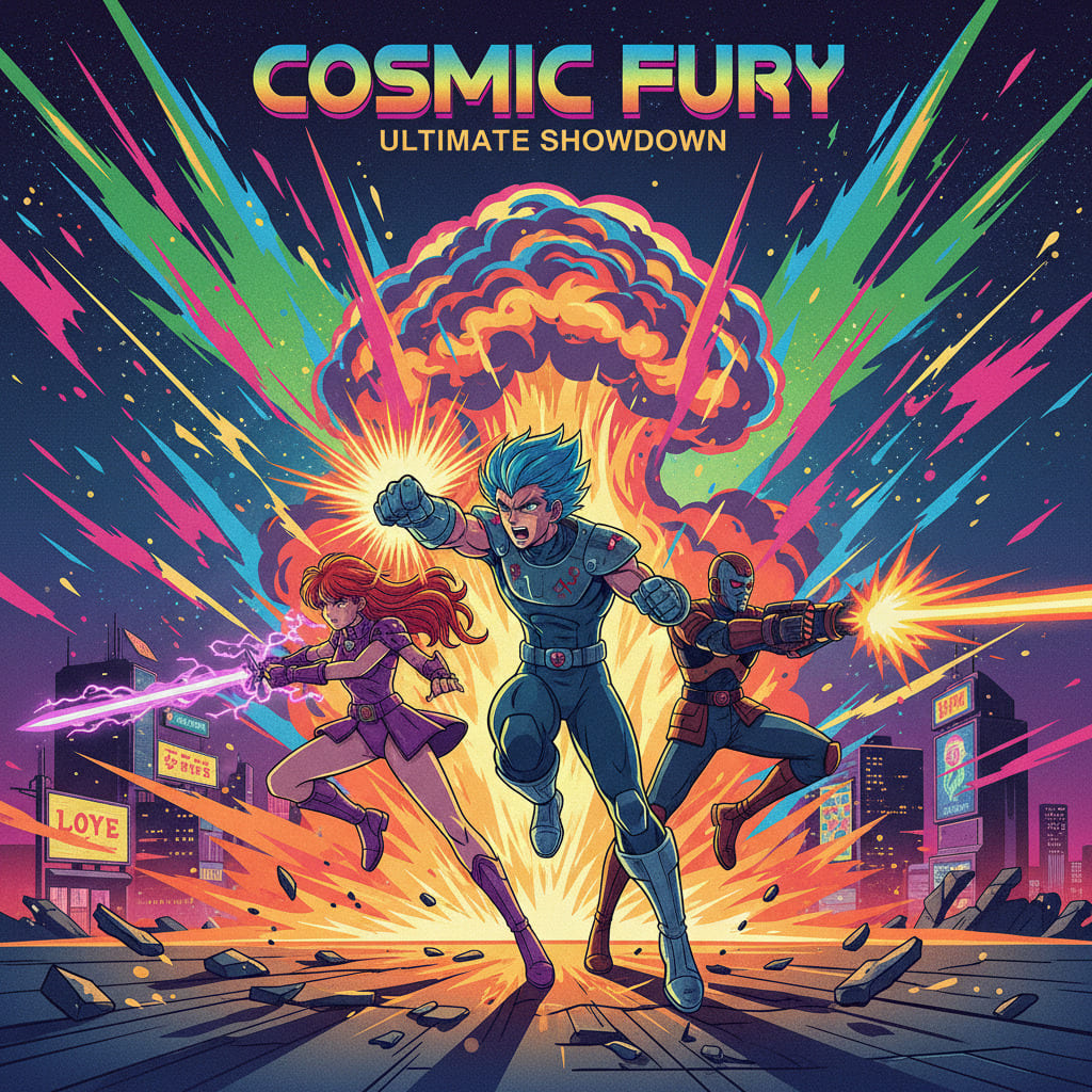 Affiche d’Action Anime Rétro