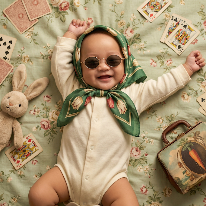 Easter Infant Photo Shoot Ideas - DRetro Easter Vibe