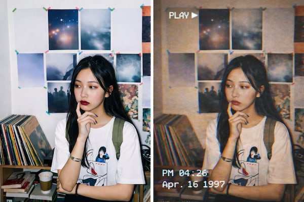 VHS風平成レトロ加工完成例