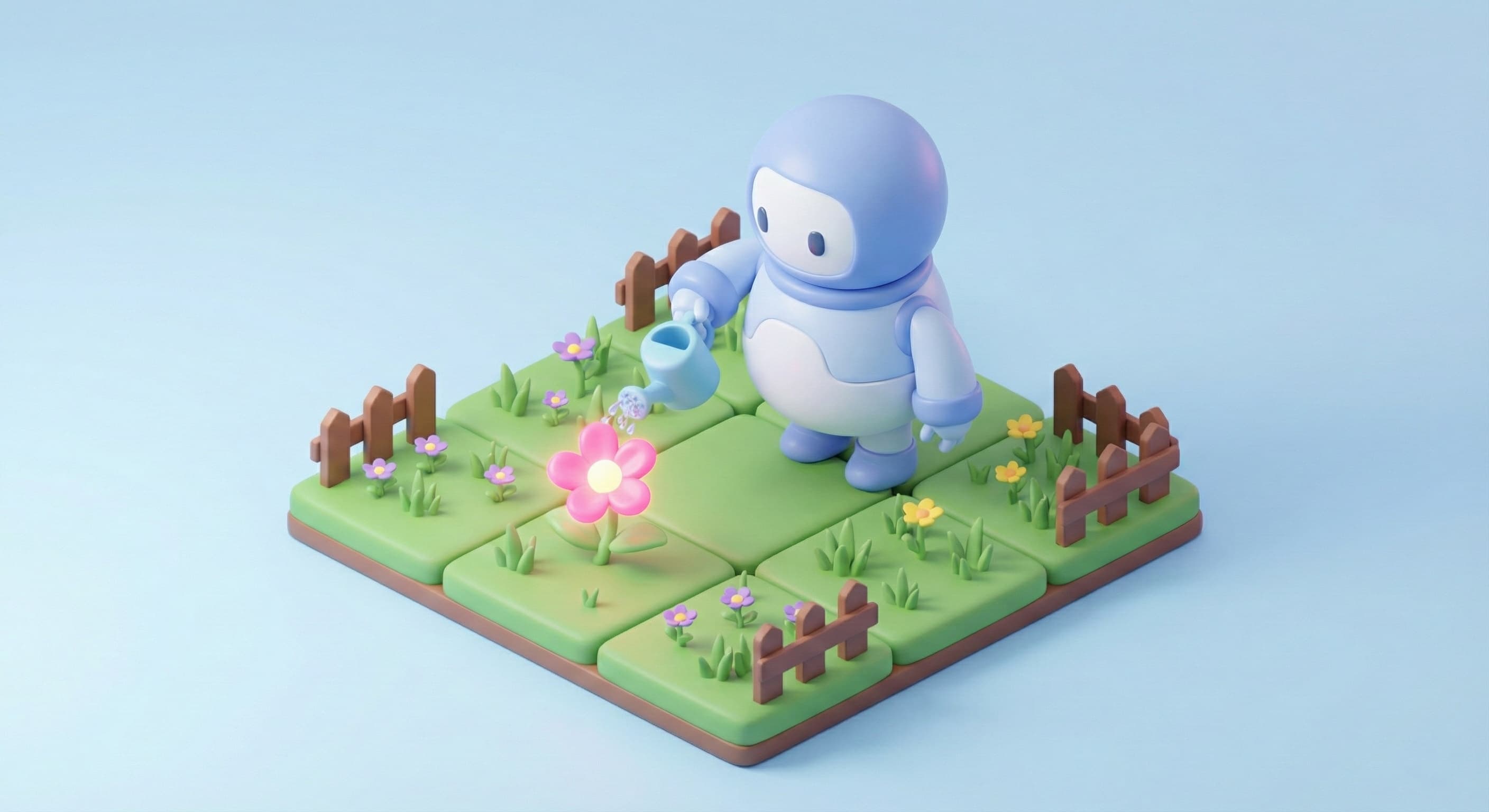 Robot de vinilo generado con un prompt de Nano Banana