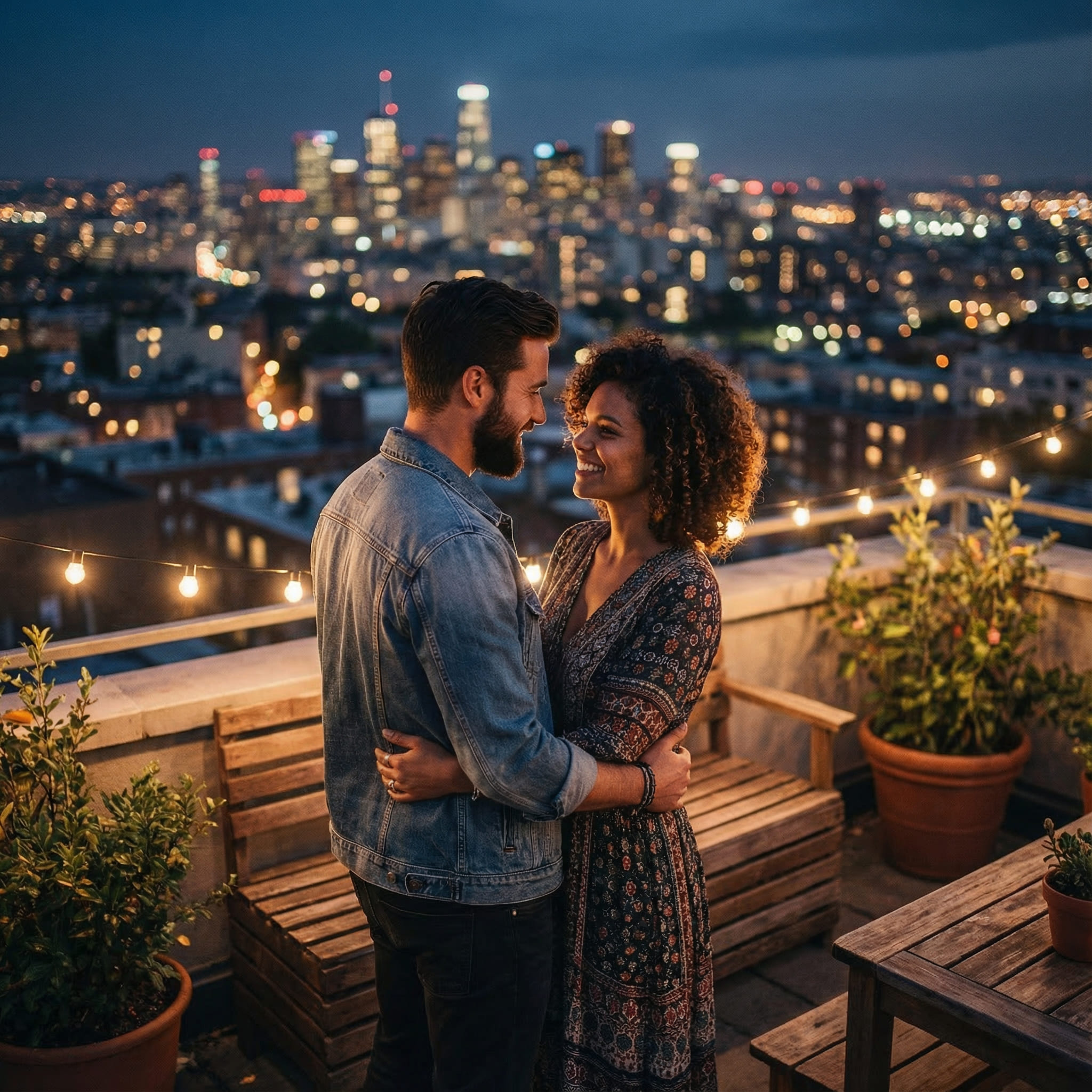 Generated AI Couple Portrait After