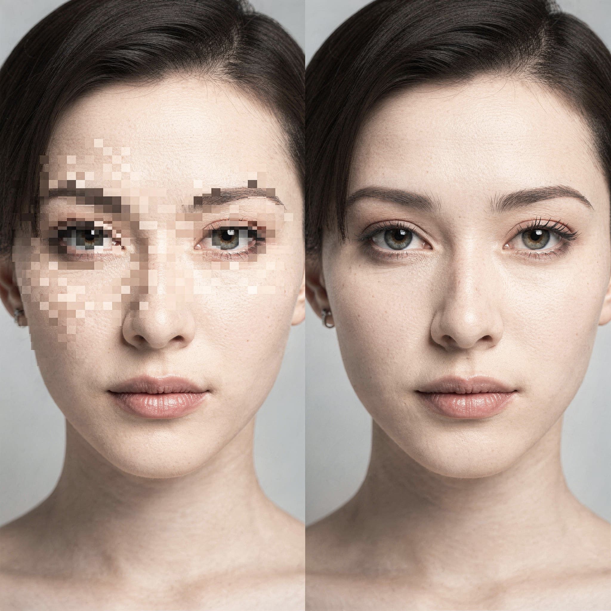 Ejemplo de cómo la IA puede quitar la censura de una foto