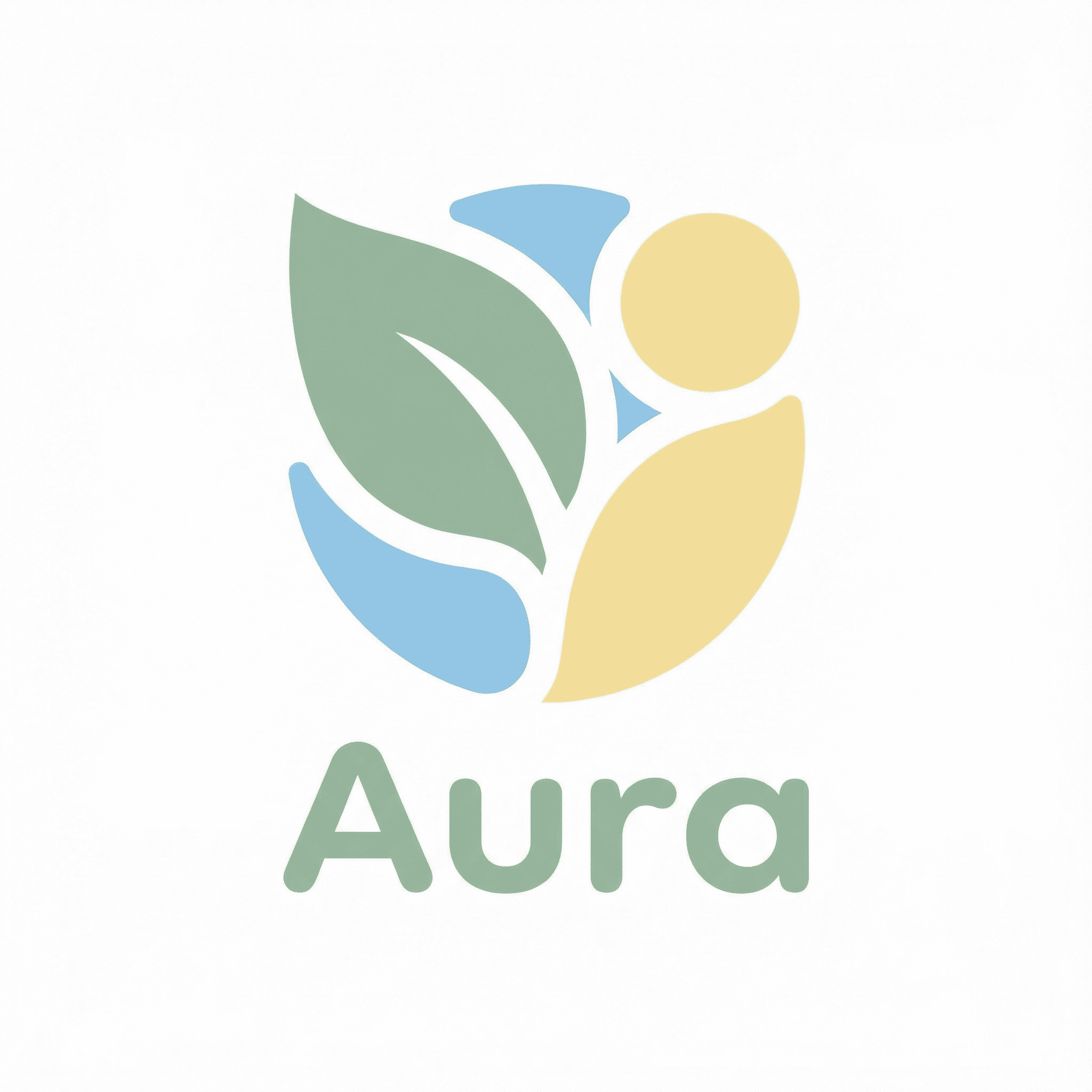 Rounded edge modern flat logo AI-generated design