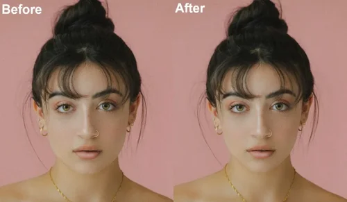 PhotoDirector Face Smoothing Before