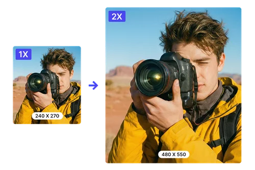 Produktbilder hochskaliert statt neu fotografiert