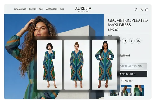 多模特、多尺寸、多风格一次呈现