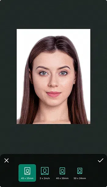 Resizing ID Photos to Meet Passport Photo Regulations in PhotoDirector. PhotoDirector provides a convenient resizing feature for ID photos. By clicking on the 'Resize' option, you can easily adjust the photo size according to the passport photo regulations of your country. This ensures that your ID photo meets the specific requirements set by the authorities. PhotoDirector empowers users to adhere to the necessary guidelines and create ID photos that comply with official regulations, facilitating a smooth application process.