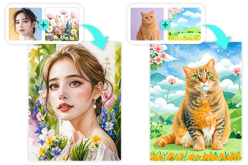 AI 画像合成でおしゃれなプロフィール写真を作成