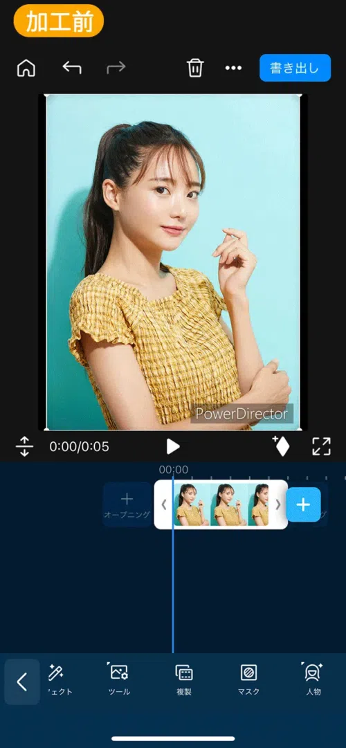 PowerDirector 背景除去 & 入れ替え