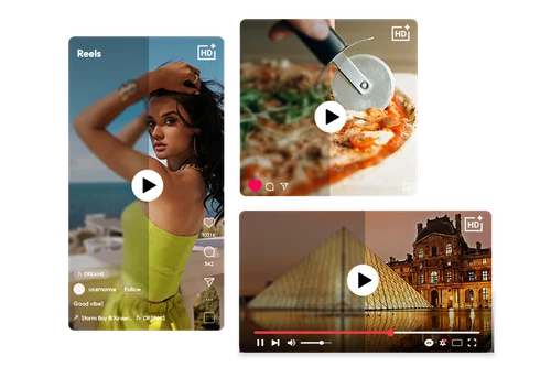 SNS 向けに超高画質な動画をシェア