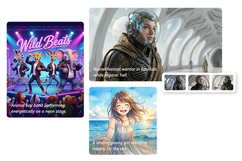 Mehrere KI-Modelle und Stile für maximale Kreativität