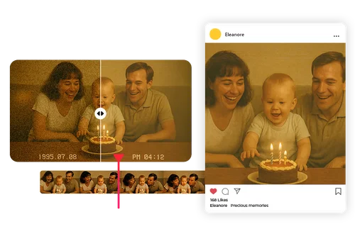 오래된 가족 영상도 다시 선명하게