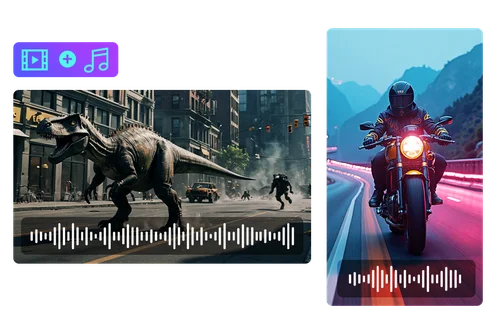 AI 영상에 생생한 소리를 더해보세요