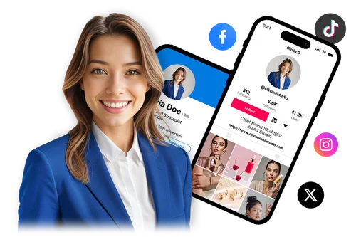 社群媒体或个人品牌形象照