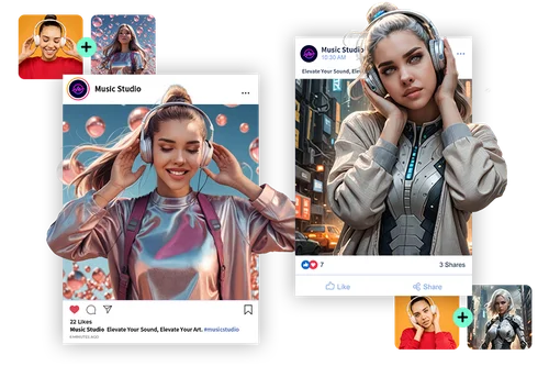 Coole Profilbilder für Social Media erstellen