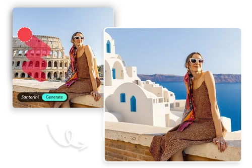 Usa Reemplazo IA para rediseñar paisajes y fotografías