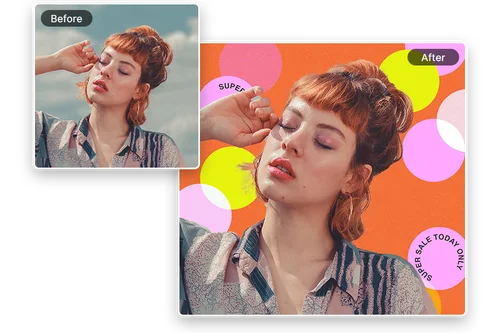 Crea banners publicitarios con el Cambiador de fondo