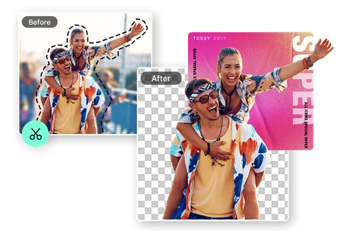 Störende Elemente im Hintergrund