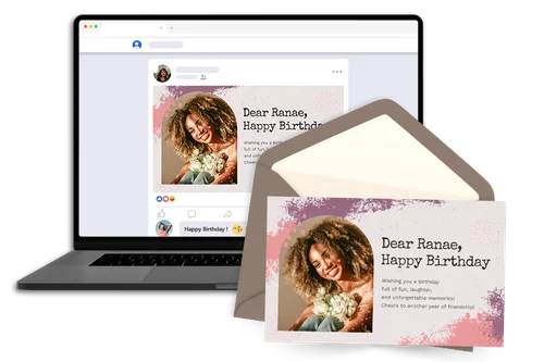 Cartes numériques et cartes imprimables disponibles au choix