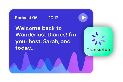 Aufgenommenes Audio transkribieren