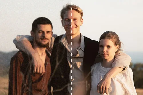 기억에 남는 순간을 기록한 옛 사진 복원