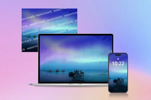 Elimina marcas de agua en fondo de pantalla en tu teléfono o PC