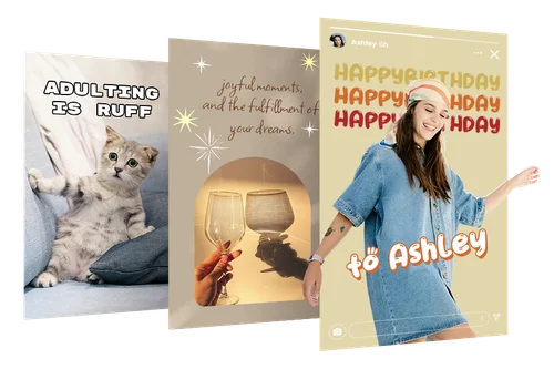 나만의 스토리, 이미지, 텍스트