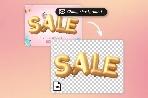 製作 PNG 透明背景素材