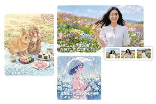 豊富な AI モデルとスタイルを選択可能