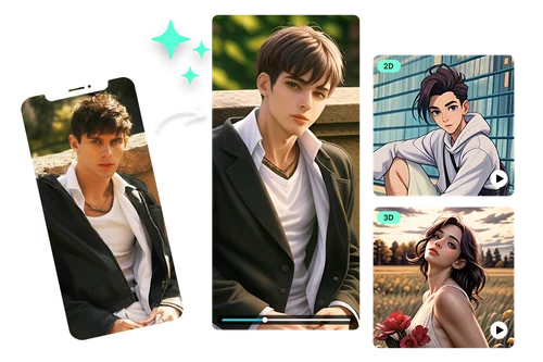 様々なアニメフィルターを動画に適用