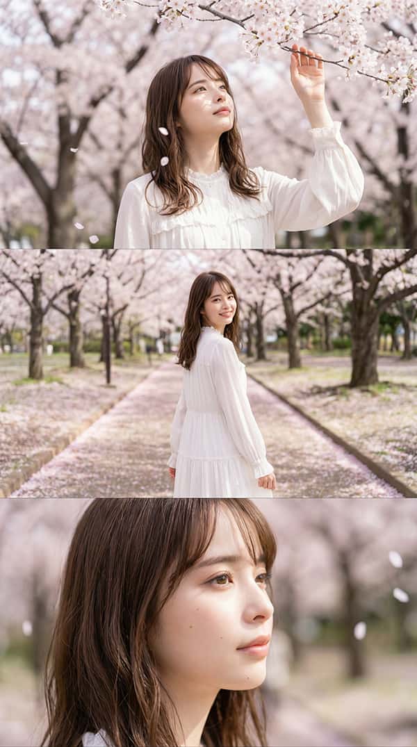AI で作った桜ポートレート