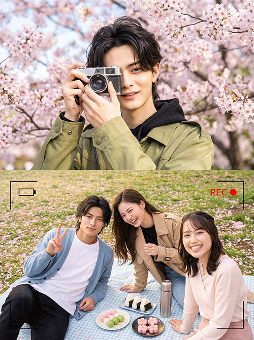 AI で作った桜ポートレート