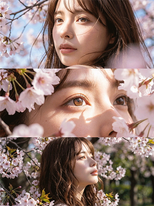 AI で作った桜ポートレート