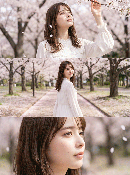 AI で作った桜ポートレート