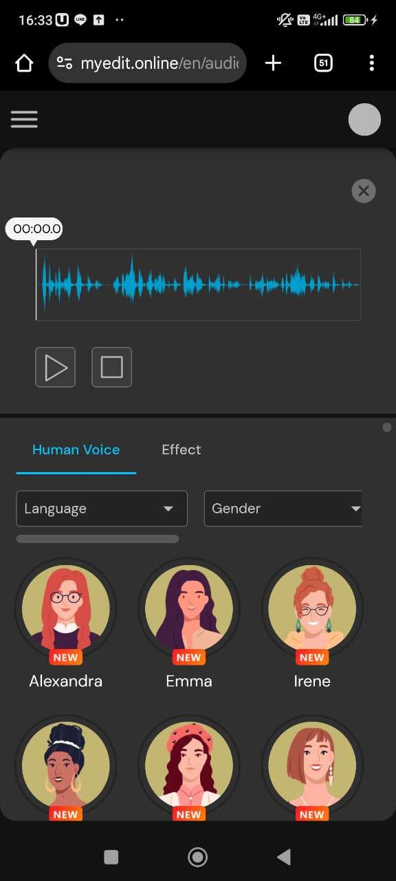 Upload your audio to Santa voice generator