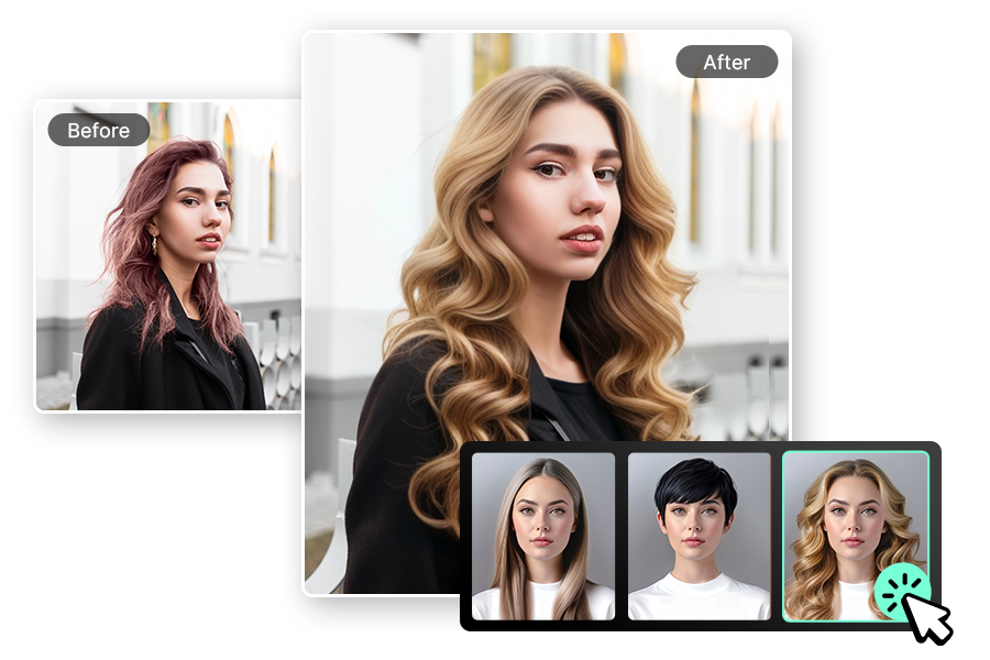 AI ヘアスタイル診断｜似合う髪型シミュレーションサイト