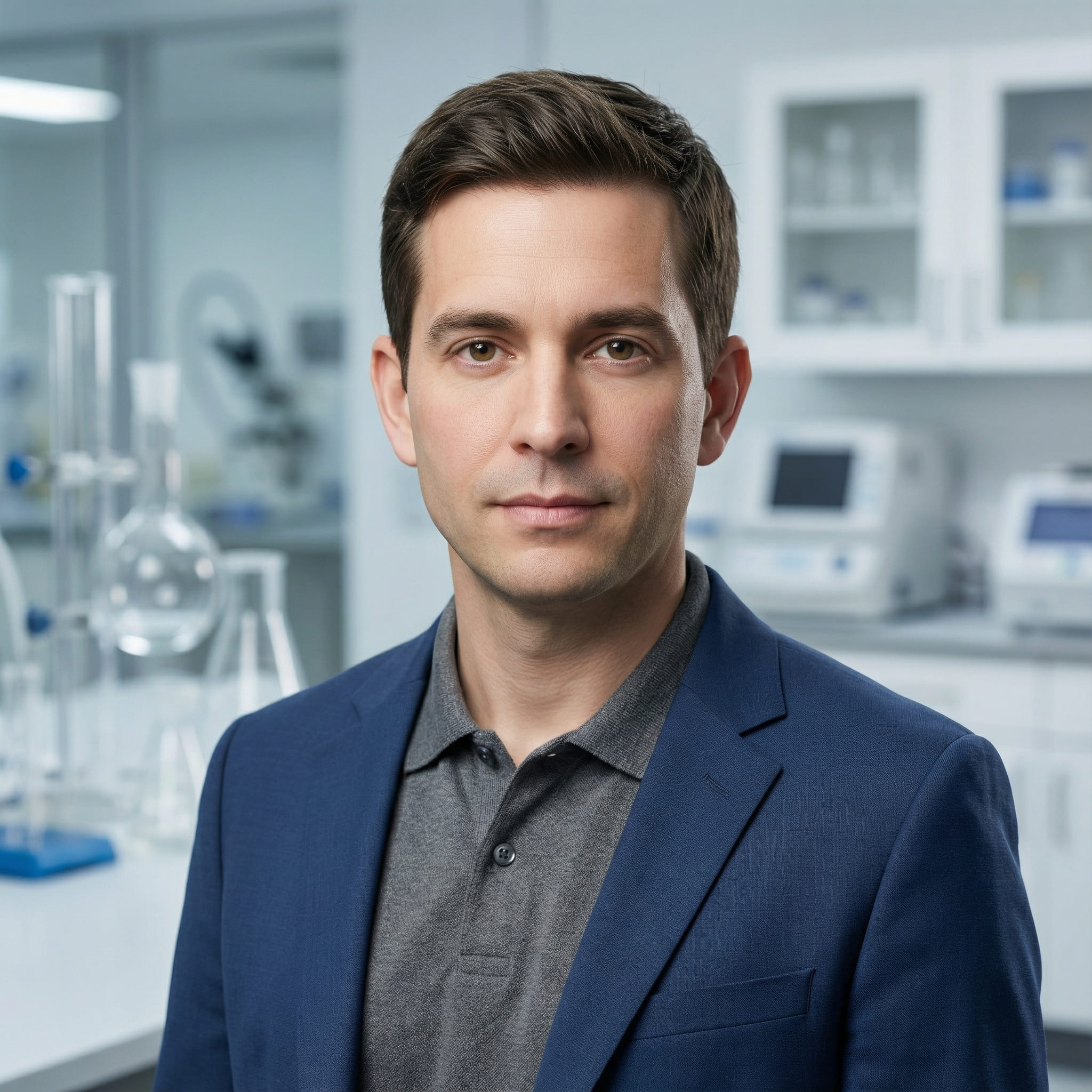 AI-generated headshot of scientist