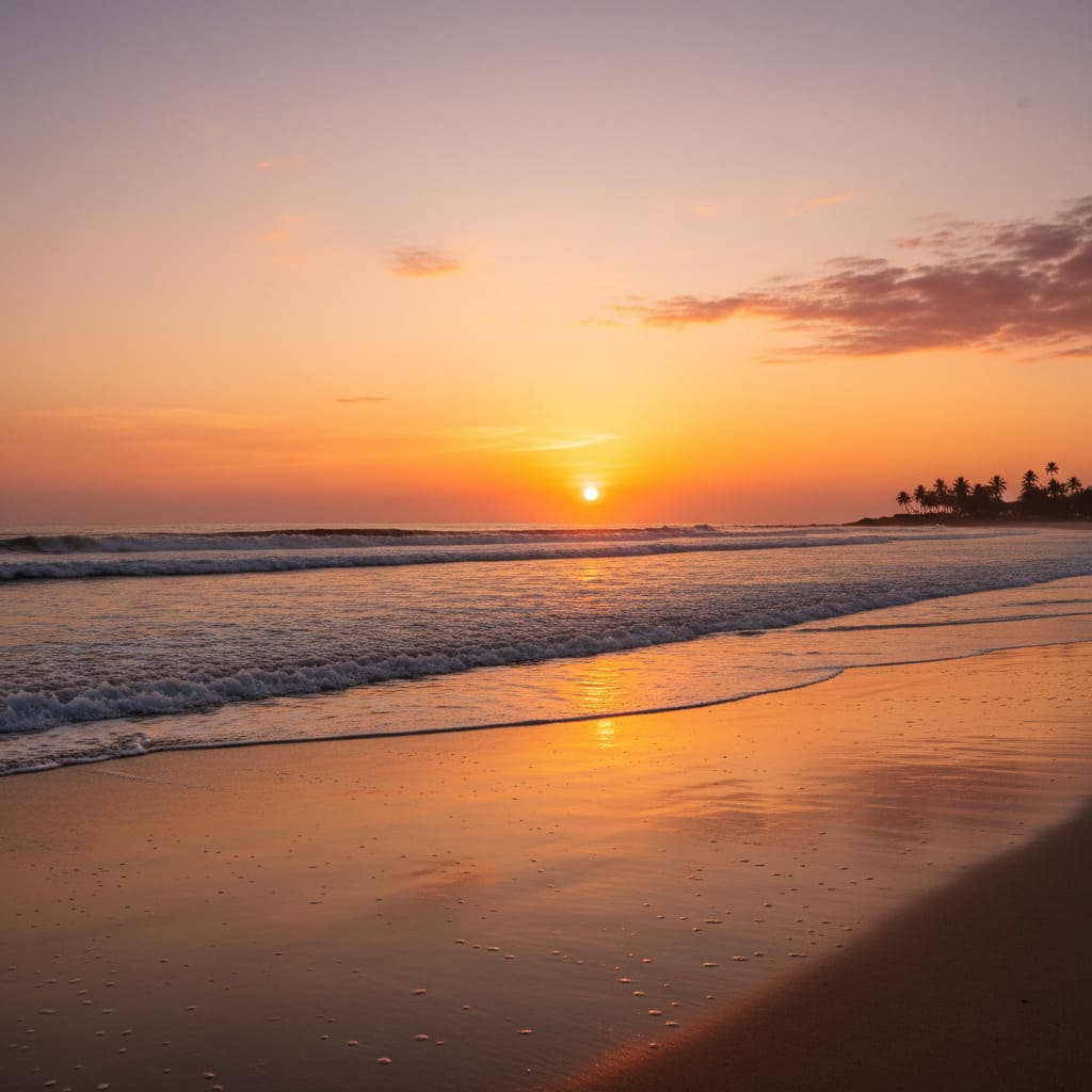 Plage Sérénissime au Lever du Soleil