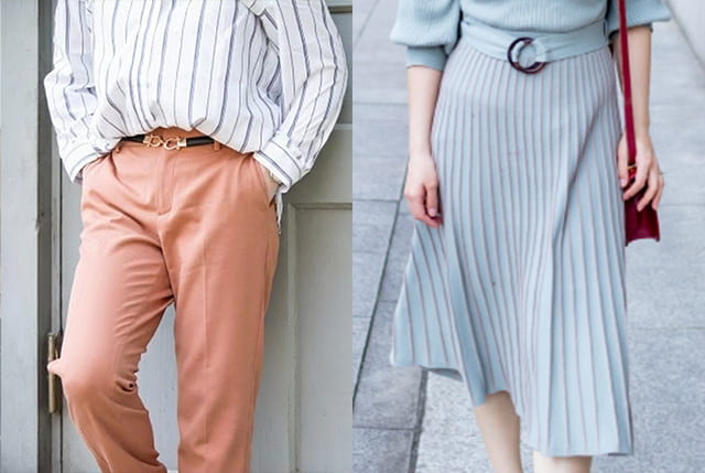 お花見コーデNGしわになりやすい服