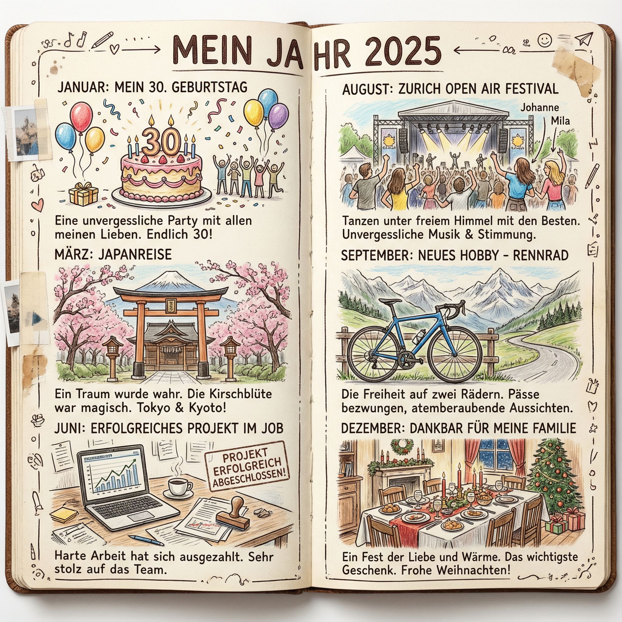 Silvester-Prompt Jahresrückblick